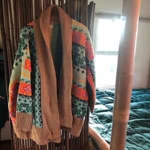 Anthropologie , heavy knit cardigan—colors !!